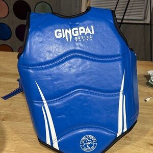 Gingpai Blue Boxing Chest Protector